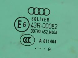 AUDI A5 8T SPORTBACK 12r SZYBA DRZWI PRAWY TYŁ 