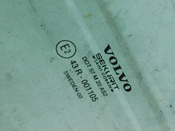 VOLVO S60 I 2.4 D5 2002r SZYBA DRZWI TYŁ LEWY