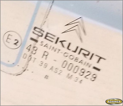 CITROEN XANTIA I 1.8 98r - SZYBA LEWY PRZÓD