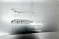 AUDI A5 8W 2018r PRZEDLIFT OSŁONA POKRYWA PASA PRZEDNIEGO 8W6807081B