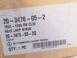 LAMPA PRZÓD LEWY RENAULT CLIO I 1990-1996r NOWA