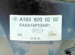 MERCEDES ML W163 2.7CDI 00r GŁOŚNIK DRZWI PRAWY PRZÓD A1638200202