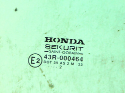 HONDA CIVIC VII 1.4 02r SZYBA DRZWI PRAWY TYŁ