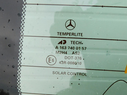 MERCEDES ML W163 2.7CDI 00r KLAPA BAGAŻNIKA TYŁ SREBRNA