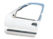 RENAULT KANGOO I 1.9D 00r DRZWI LEWY PRZÓD