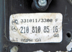 MERCEDES W210 LIFT SEDAN 2.2 CDI 01r LUSTERKO LEWE 2108108516