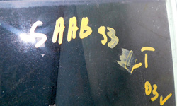 SAAB 9-3 93 II 2.2 TID 125KM 03r SZYBA DRZWI LEWY TYŁ 