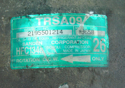 HONDA CIVIC VII 1.4 02r KOMPRESOR POMPA SPRĘŻARKA KLIMATYZACJI TRSA09