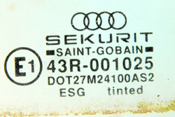 AUDI 80 B4 2.0 94r SZYBA DRZWI LEWY TYŁ SEDAN