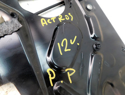 MB ACTROS MP4 12r EURO 5 PODNOŚNIK SZYBY PRAWY PRZÓD A9607201446