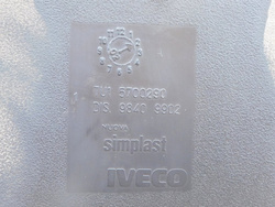 IVECO EUROCARGO 80E21 17,5" 04r ZBIORNIK PALIWA BAK OBEJMY 100X55X50CM