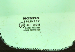 HONDA CIVIC VII 1.4 02r SZYBA KAROSERYJNA TRÓJKĄT PRAWY TYŁ