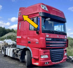 DAF XF105 460 12r OWIEWKA OSŁONA KABINOWA ZAKABINOWA PRAWA GÓRA SUPER SPACE