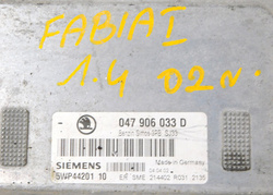 SKODA FABIA I 1.4 00r KOMPUTER STEROWNIK SILNIKA 047906033D
