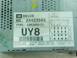 OPEL CORSA C 1.2 02r RADIO 24423503