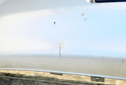 VW POLO III 1.4B 01r LIFT FL ZDERZAK TYŁ SREBRNY LA7W