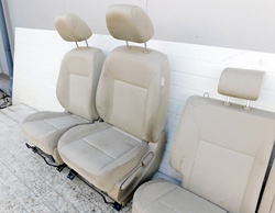 RENAULT KOLEOS I 2.0D 09r FOTELE WNĘTRZE SIEDZENIA KOMPLET JASNE BEŻOWE