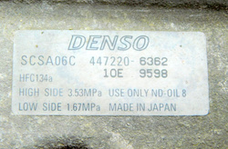 TOYOTA COROLLA E12 2.0 D SPRĘŻARKA POMPA KOMPRESOR KLIMATYZACJI 447220-6362