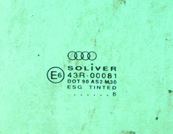 AUDI A6 C5 1.8T QUATTRO 98r KOMBI SZYBA LEWY TYŁ 