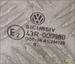VW GOLF II 1.4 92r 3D - SZYBA PRAWA TYŁ