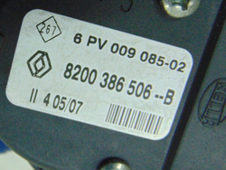 DACIA LOGAN 1.5 DCI 07R PEDAŁ GAZU POTENCJOMETR 