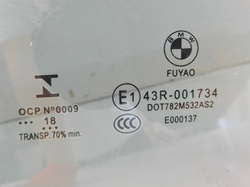 BMW F20 120i LIFT LCI 2018r 5D SZYBA DRZWI PRAWY TYŁ 