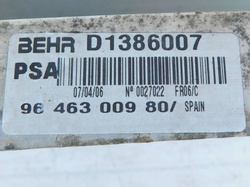 CITROEN C6 2.7 HDI 07r CHŁODNICA INTERCOOLER 9646300980
