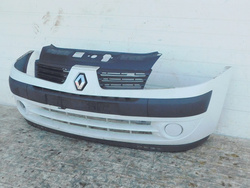 RENAULT CLIO II 1.2 04r ZDERZAK PRZÓD KOMPLETNY BIAŁY