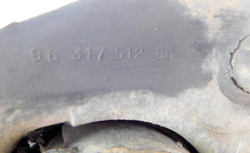 CITROEN C5 I 2.2 HDI 02r SFERA GRUSZKA ZAWIESZENIA LEWY PRZÓD