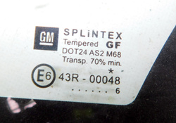 OPEL VECTRA C LIFT GTS SZYBA PRAWY TYŁ TRÓJKĄT KAROSERYJNA 