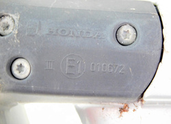 HONDA CIVIC VII 1.4 02r LUSTERKO LEWE KOMPLETNE SREBRNE