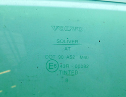 VOLVO FL6 612 180KM 1998r SZYBA DRZWI LEWA