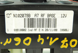PEUGEOT 207 1.4b 5D 06r PANEL KLIMATYZACJI NAWIEWU 6991002
