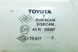 TOYOTA COROLLA E12 2.0 SZYBA DRZWI PRAWY TYŁ KOMBI