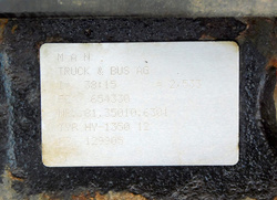 MAN TGX LIFT 2018r EURO 6 22,5 GŁÓWKA WKŁADKA MOSTU DYFERENCJAŁ 38:15