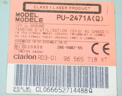 CITROEN C2 1.1 2003 RADIO 96565718XT