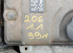 PEUGEOT 206 1.1 2004r SILNIK KOMPLETNY SŁUPEK 10FP5X
