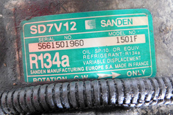 PEUGEOT 206 1.4 2001r SPRĘŻARKA POMPA KOMPRESOR KLIMATYZACJI SD7V12 