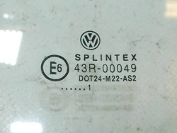 VW GOLF II MK2 91r 5D  SZYBA Z DRZWI LEWA PRZÓD
