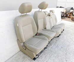 RENAULT KOLEOS I 2.0D 09r FOTELE WNĘTRZE SIEDZENIA KOMPLET JASNE BEŻOWE