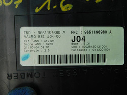 PEUGEOT 307 SW 1.6D MODUŁ SKRZYNKA BSI 9651196980A 