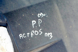 MB ACTROS MP3 MP2 NADKOLE OSŁONA KOŁA PRAWY PRZÓD A9435203922