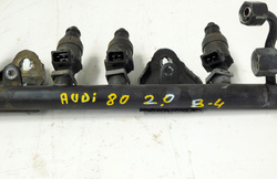 AUDI 80 B4 2.0 94r LISTWA WTRYSKOWA WTRYSKIWACZE 