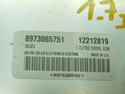 OPEL ASTRA II G 1.7D 1999r STEROWNIK KOMPUTER SILNIKA 12212819 8973065751