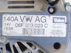 SEAT LEON I 1.9 TDI 04r ALTERNATOR 06F903023C 140A