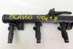CITROEN XSARA PICASSO 1.8 01r LISTWA WTRYSKOWA WTRYSKIWACZE 9628084680