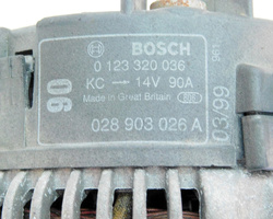VW POLO III 1.9 1998r ALTERNATOR 028903026A 0123320036 