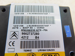 CITROEN C6 2.7 HDI 07r MODUŁ STEROWNIK AIRBAG 9662737280