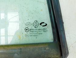 RENAULT KOLEOS I 2.0D 09 SZYBA DRZWI LEWY TYŁ
