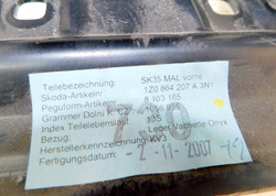 SKODA OCTAVIA II RS 2005r PODŁOKIETNIK 